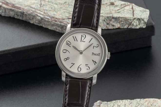  Piaget Altiplano 18k (0,750) Weissgold Quarz Herrenuhr Ref. 50920 