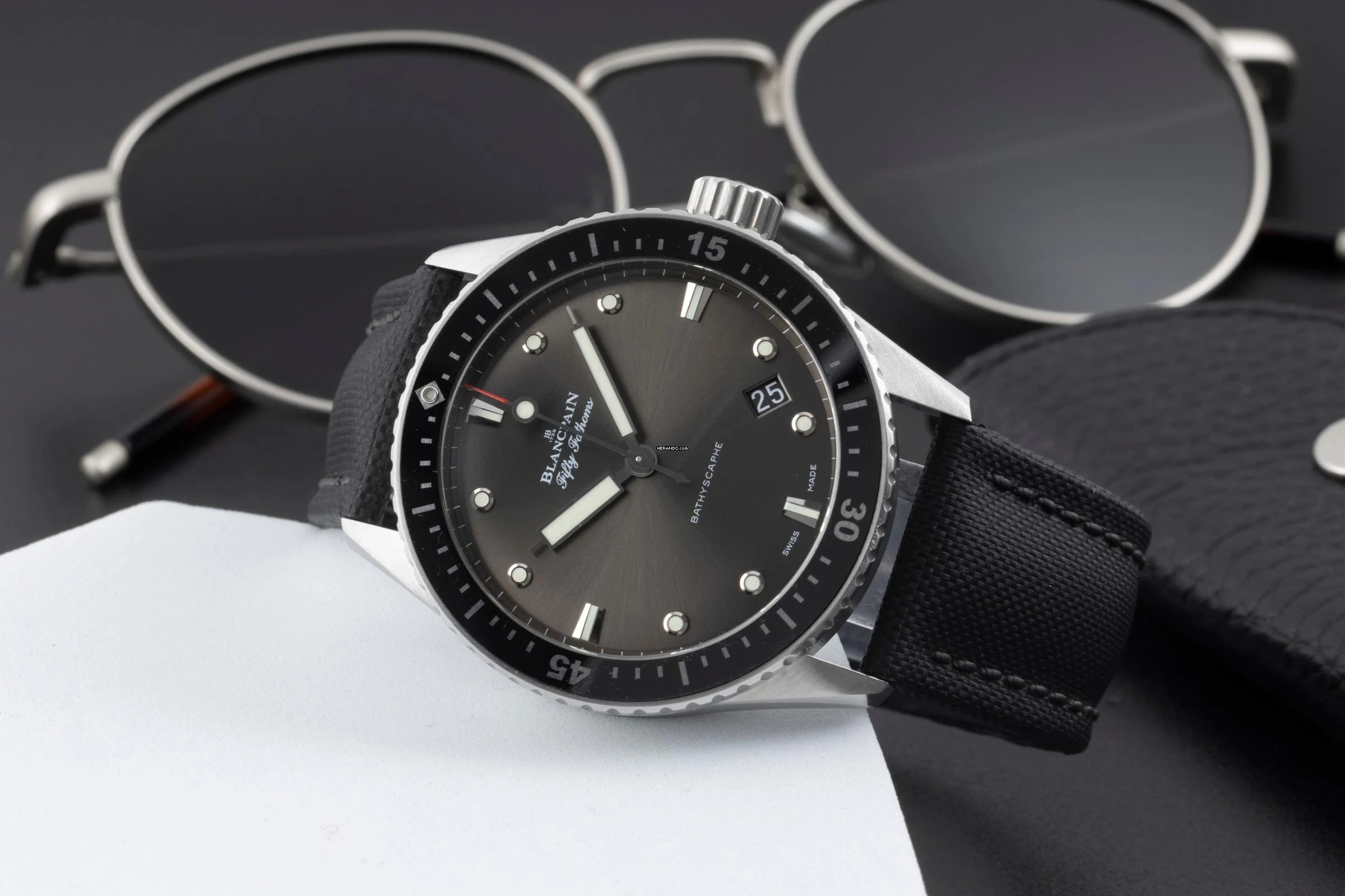 Thumbnail von Blancpain Fifty Fathoms Bathyscaphe Stahl Ref. 5000 1110 B52A
