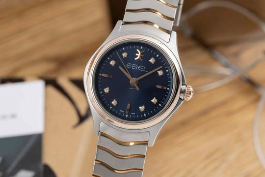  Ebel Classic Wave Stahl/Rosegold Diamanten Ref. 03.1.15.1051 