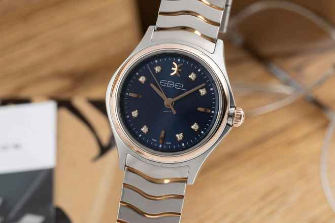  Ebel Classic Wave Stahl/Rosegold Diamanten Ref. 03.1.15.1051 