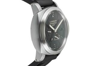 Thumbnail von Panerai Luminor 1950 3 Days GMT Power Reserve Automatic Edelstahl Herrenuhr Ref PAM00321 Papiere 2016