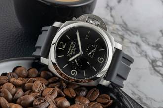 Thumbnail von Panerai Luminor 1950 3 Days GMT Power Reserve Automatic Edelstahl Herrenuhr Ref PAM00321 Papiere 2016