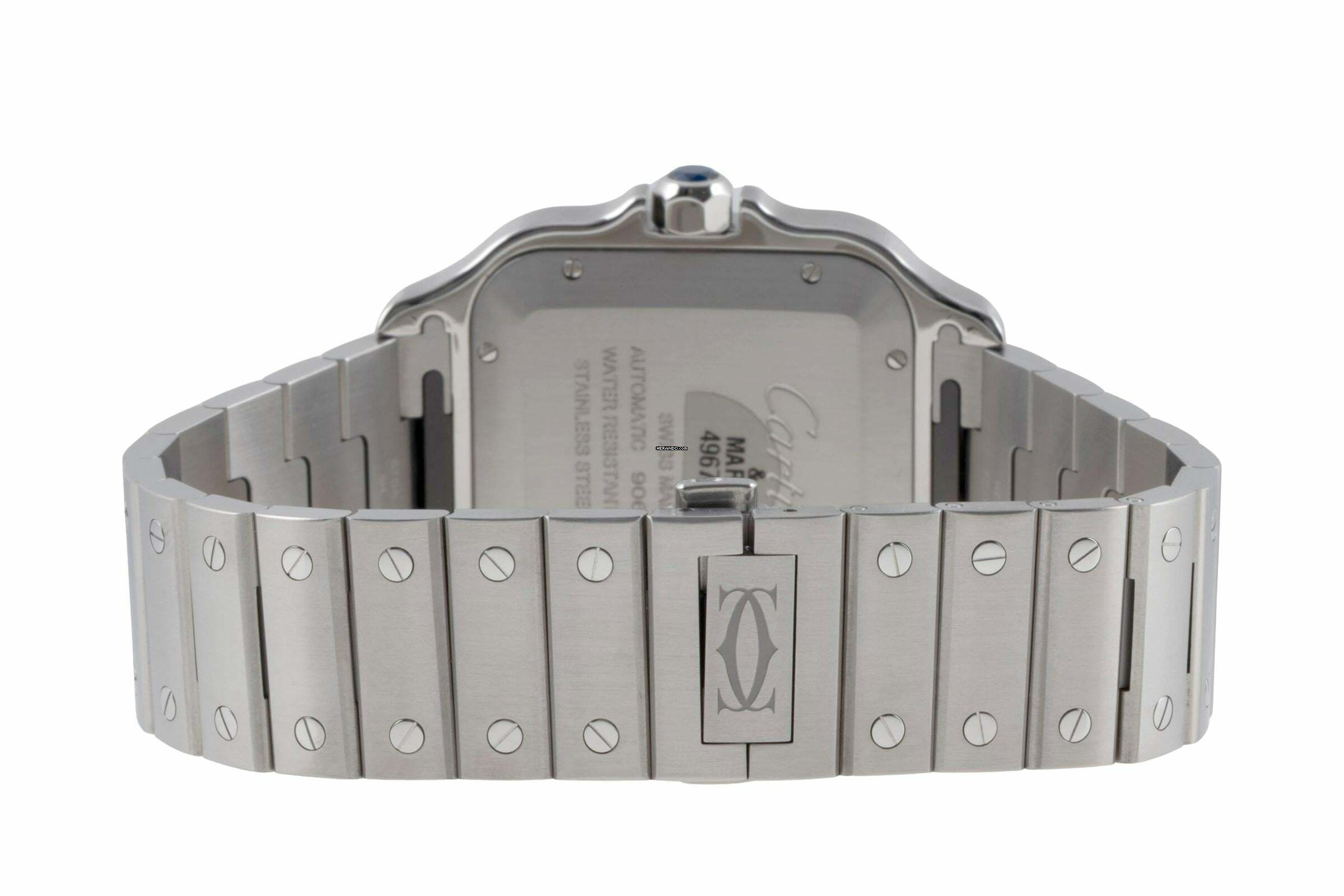 Thumbnail von Cartier Santos De Cartier Blue Stahl Automatik Herrenuhr Ref. WSSA0047 B&P 2023