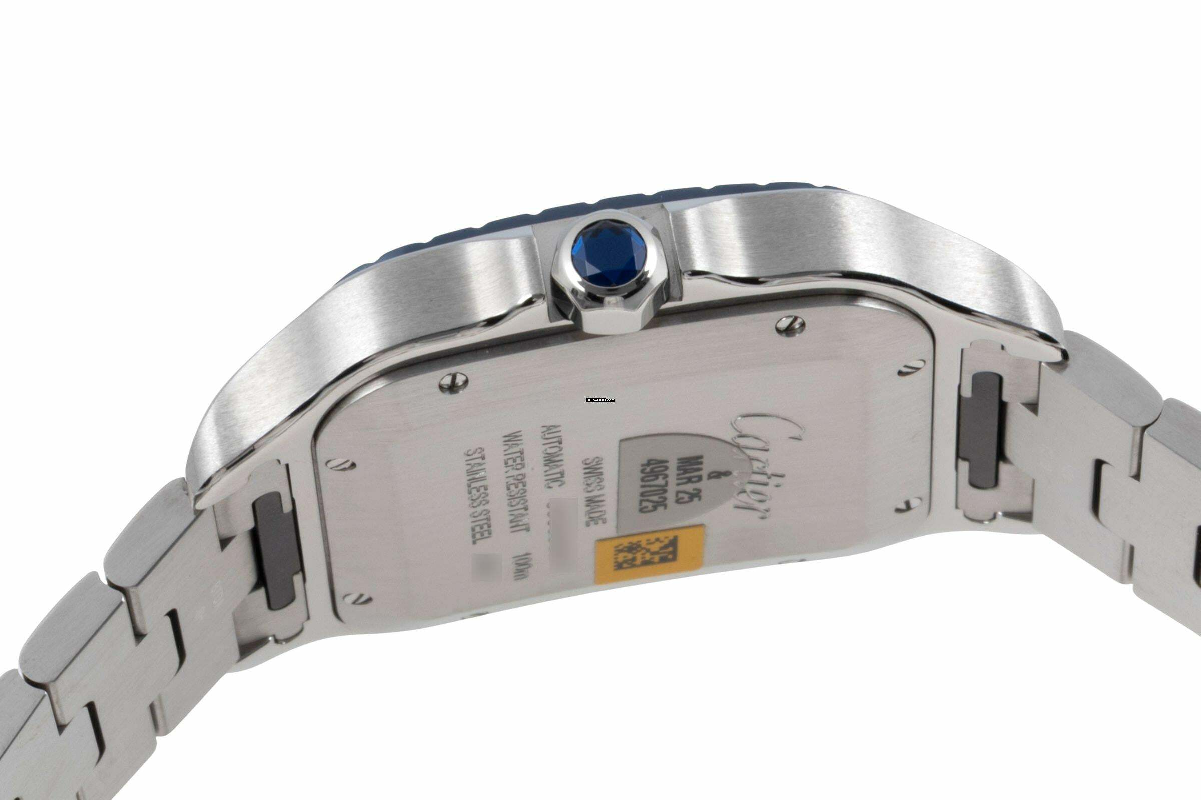 Thumbnail von Cartier Santos De Cartier Blue Stahl Automatik Herrenuhr Ref. WSSA0047 B&P 2023