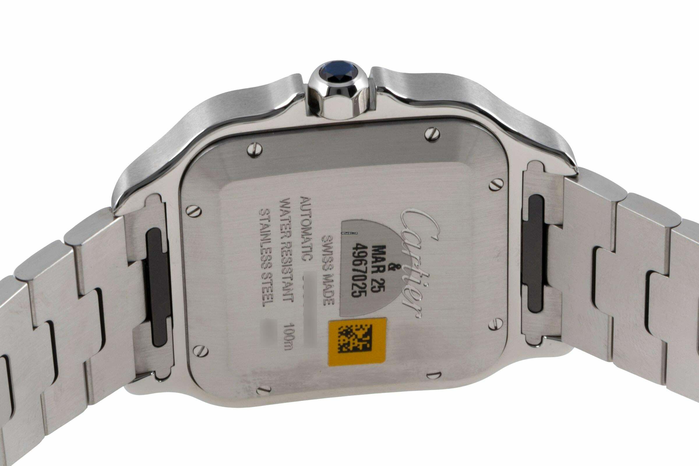 Thumbnail von Cartier Santos De Cartier Blue Stahl Automatik Herrenuhr Ref. WSSA0047 B&P 2023