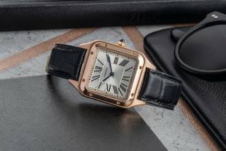 Thumbnail von Cartier Santos Dumont 18k Rotgold Quarz Damenuhr WGSA0022 4212