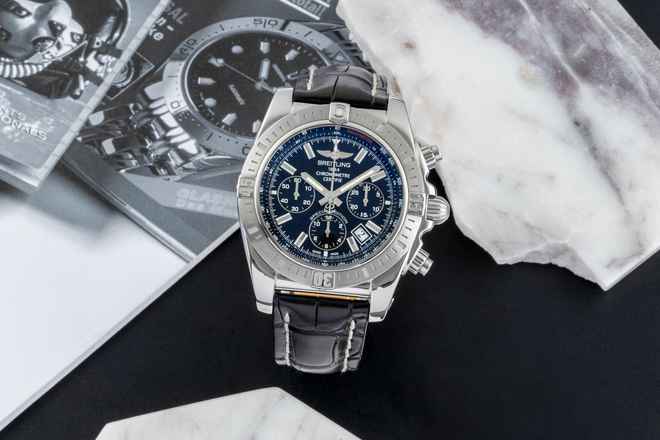 Thumbnail von Breitling Chronomat 44 Chronograph Stahl Automatik Ref. AB011511/BF70 B&P 2017