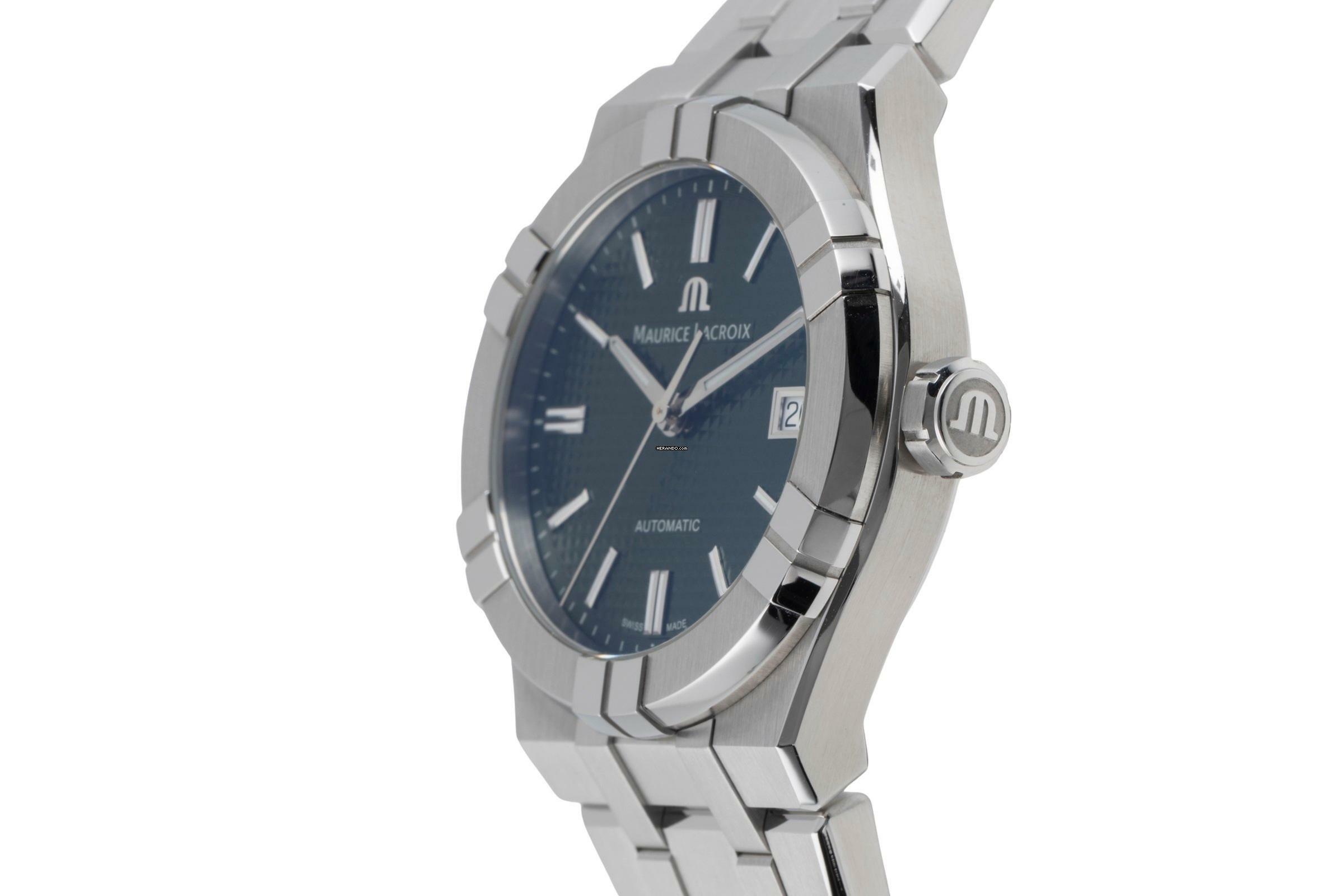 Thumbnail von Maurice Lacroix AIKON Stahl Automatik Herrenuhr Ref AI 6007-SS002-630-1 B&P 2025