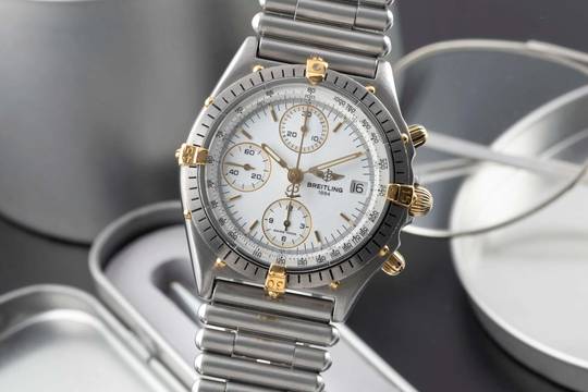  Breitling Chronomat Chronograph Edelstahl Automatik Ref. 81950 Klassiker 