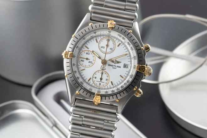  Breitling Chronomat Chronograph Edelstahl Automatik Ref. 81950 Klassiker 