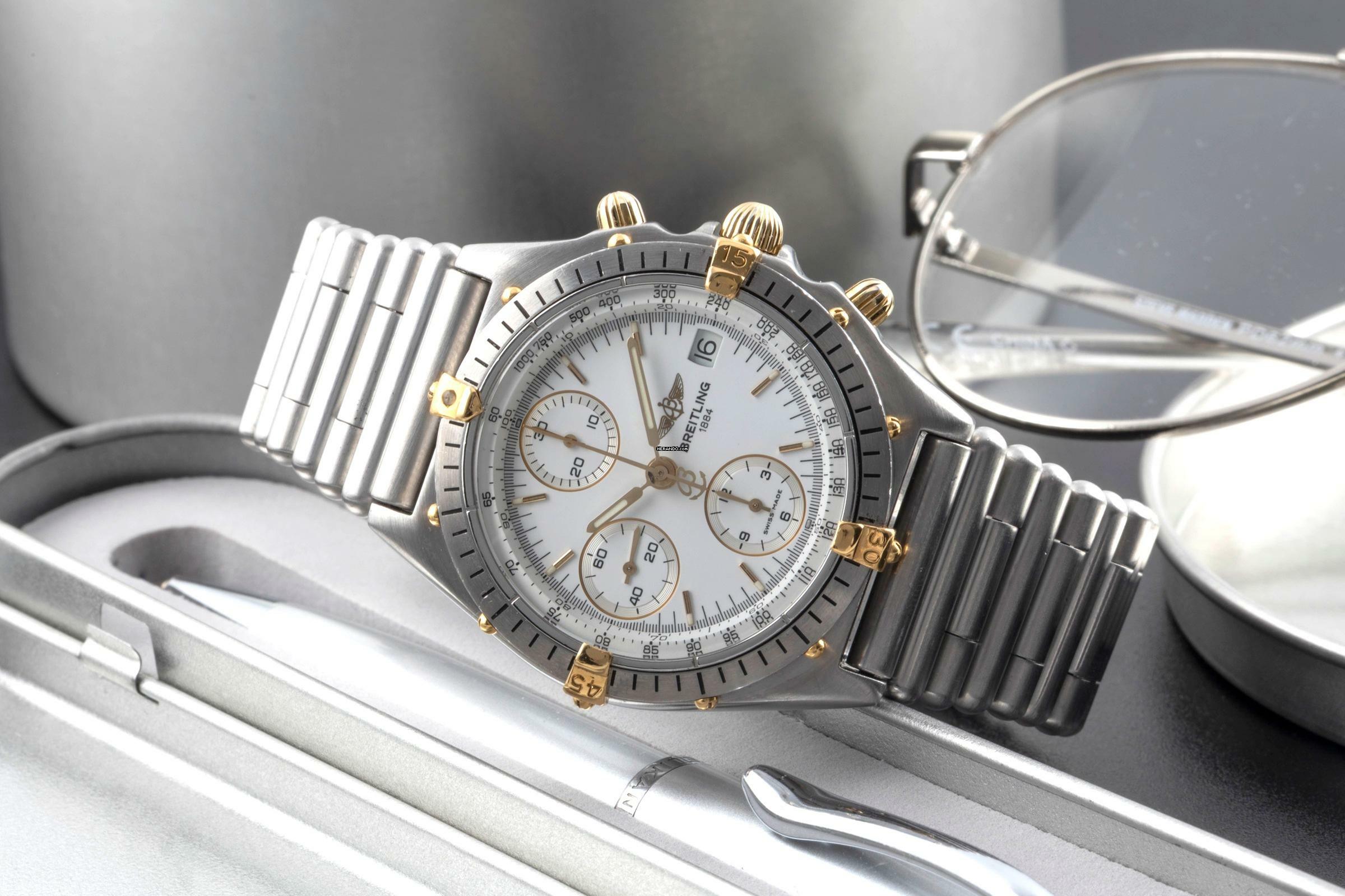 Thumbnail von Breitling Chronomat Chronograph Edelstahl Automatik Ref. 81950 Klassiker