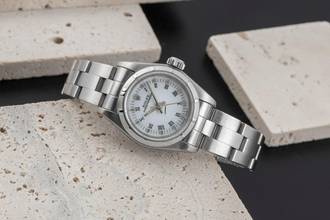 Thumbnail von Rolex Oyster Perpetual 26 Lady Automatik Edelstahl Damenuhr Ref. 67230 Papiere 1995