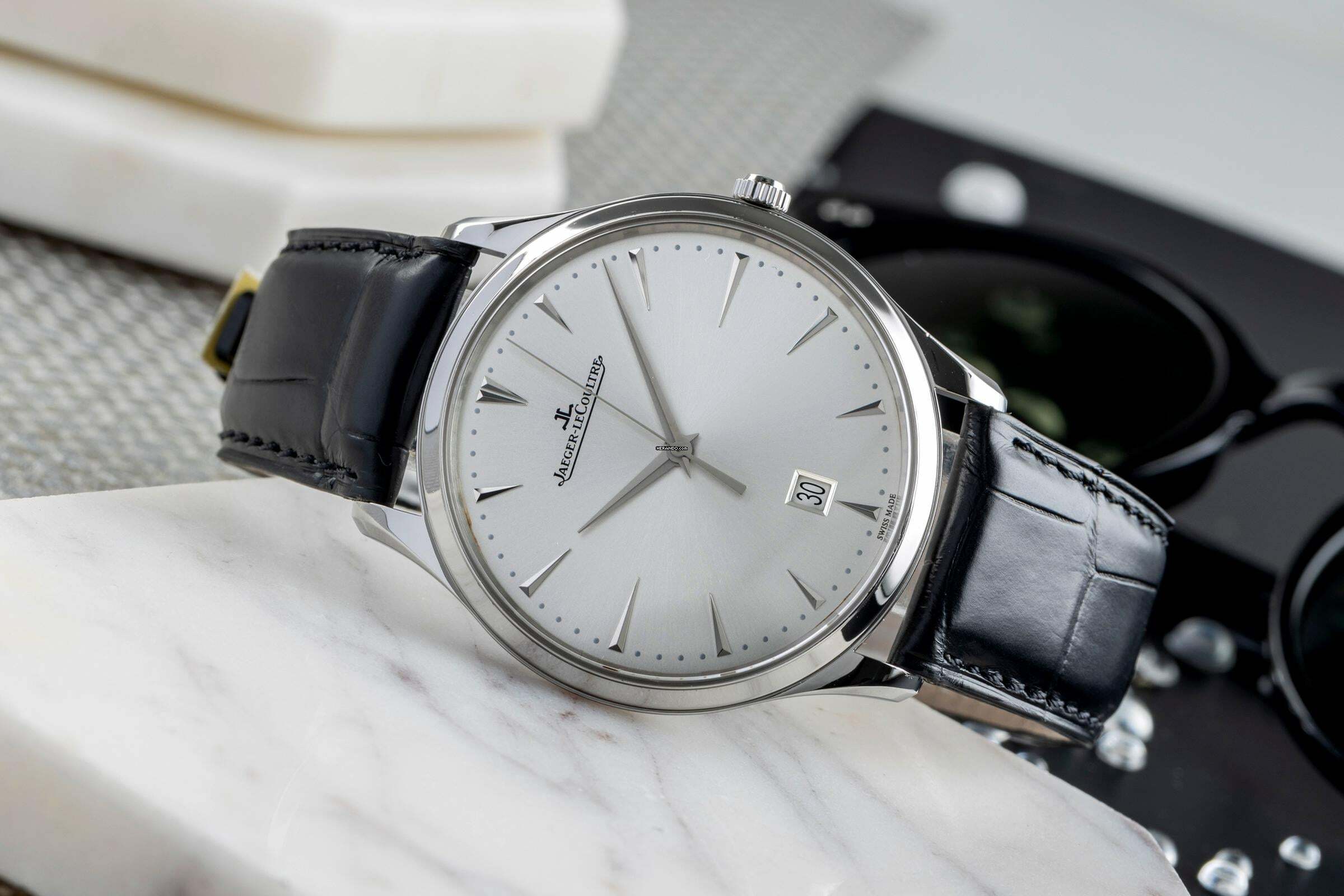 Thumbnail von Jaeger-LeCoultre Master Ultra Thin Date Stahl Automatik Ref. Q1288420 174.8.37.S B&P