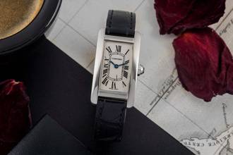 Thumbnail von Cartier Tank Américaine 18k (0,750) Weissgold Quarz Damenuhr Ref. W2601956 2489