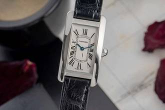 Thumbnail von Cartier Tank Américaine 18k (0,750) Weissgold Quarz Damenuhr Ref. W2601956 2489