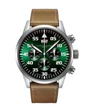 Thumbnail von Maurice de Mauriac Chrono Modern Stahl “Big Date” Smaragd Grün optional in schwarz