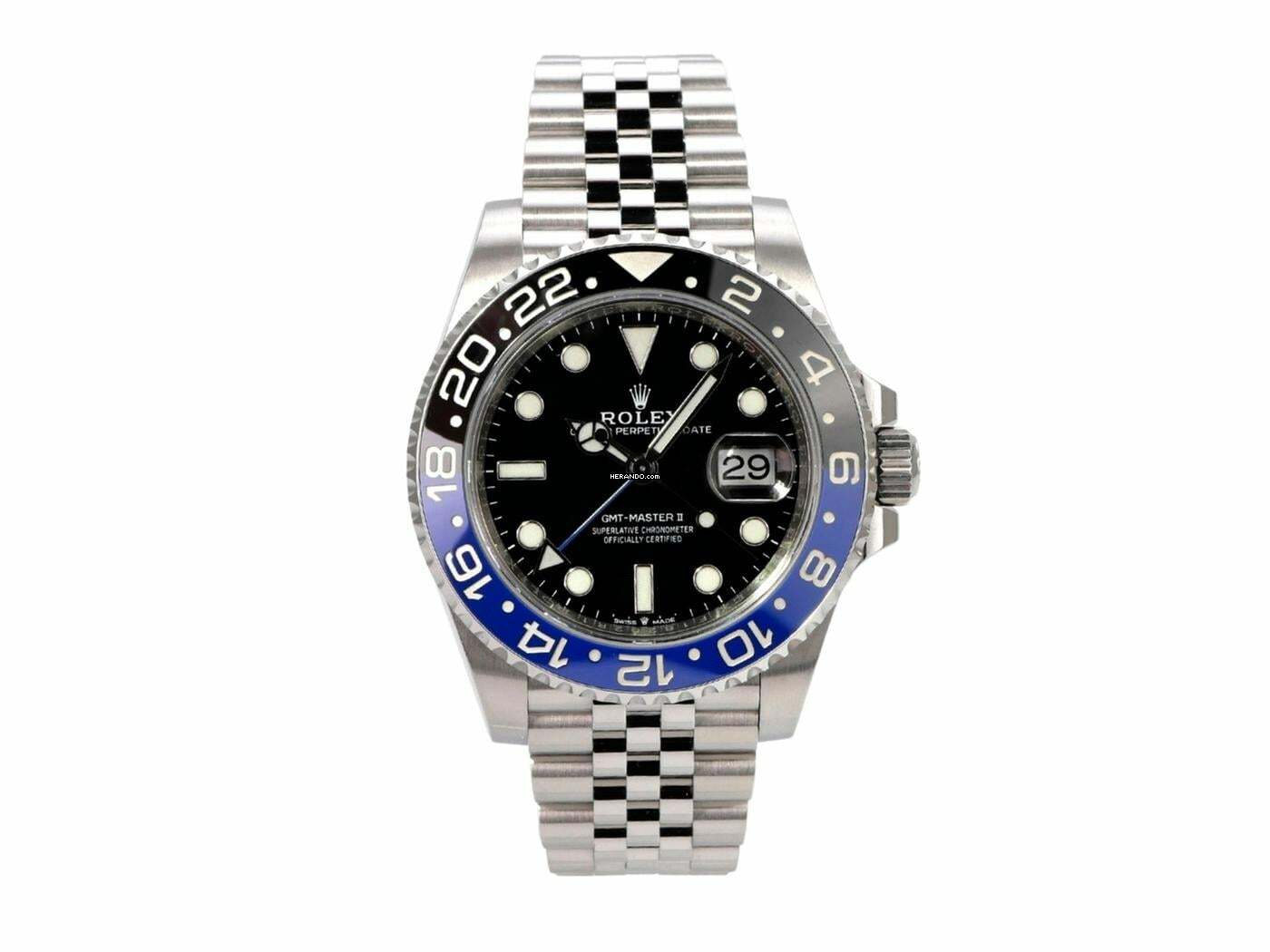  Rolex GMT-Master II Edelstahl Ref. 126710BLNR 