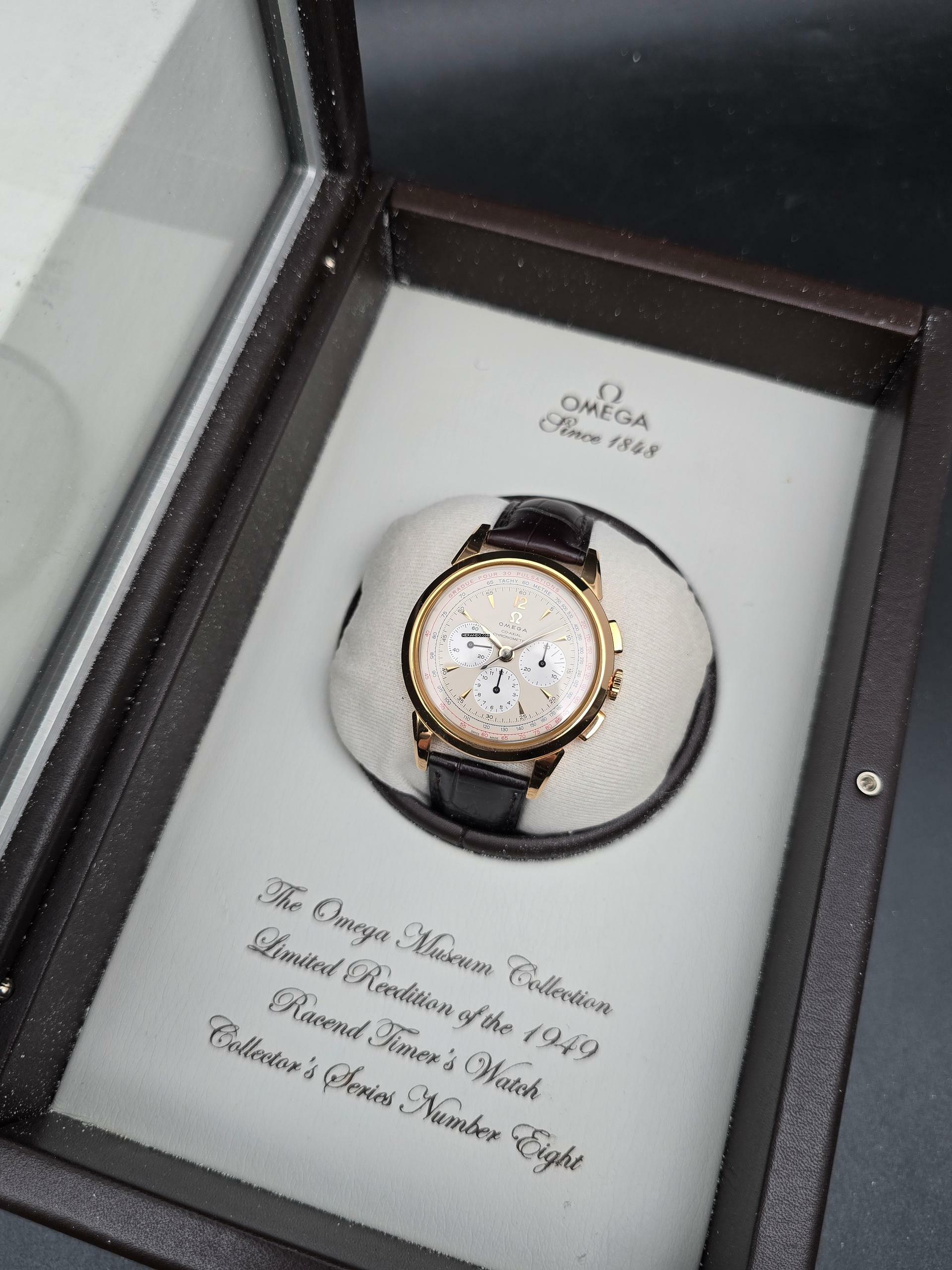 Thumbnail von Omega Museum Collection 516.53.39.50.02.001 Racend Timer Limited Edition 1949 Like New Box Only