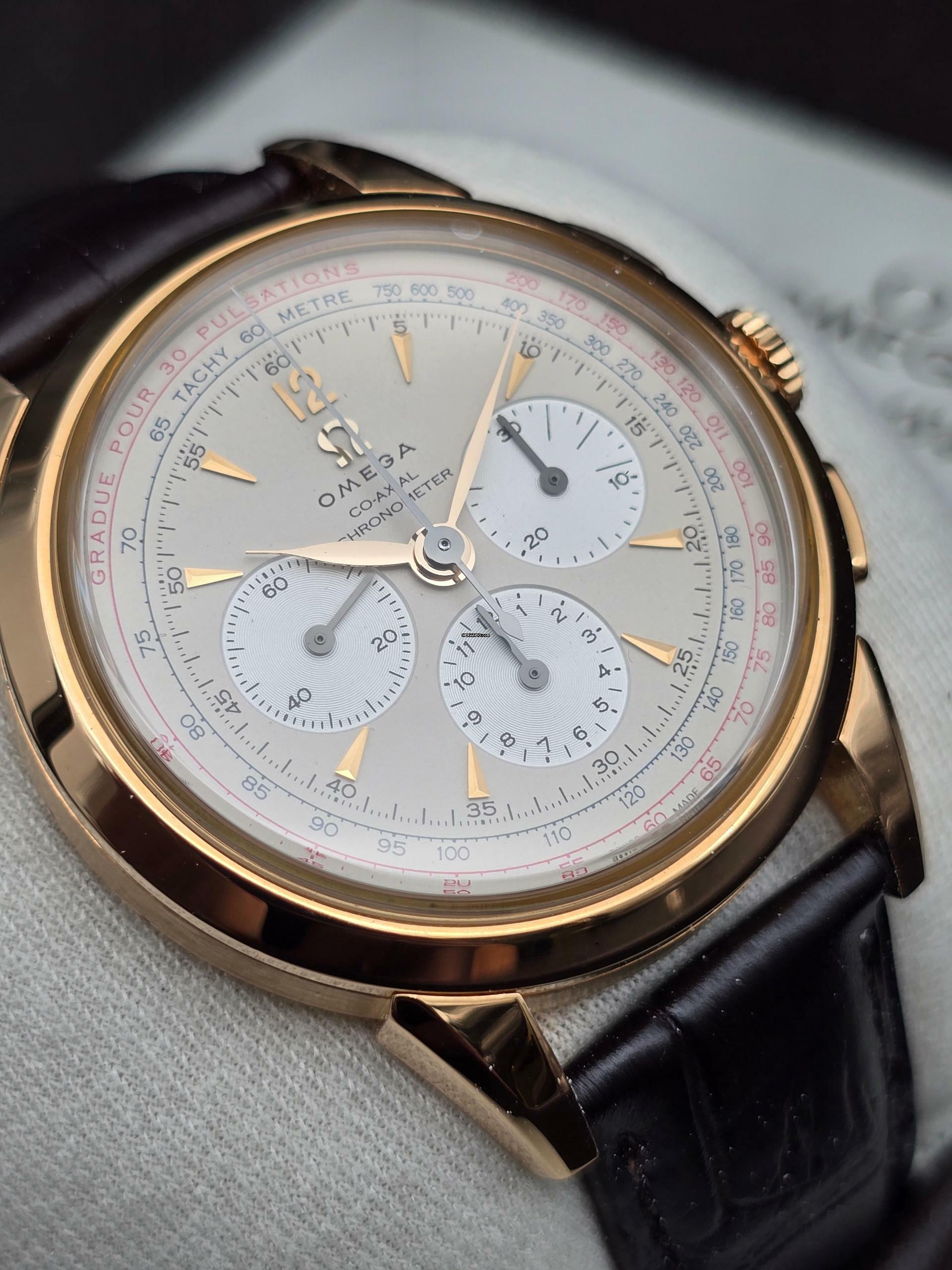 Thumbnail von Omega Museum Collection 516.53.39.50.02.001 Racend Timer Limited Edition 1949 Like New Box Only