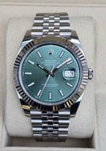 Thumbnail von Rolex Datejust 41 41mm 126334-0028 - Mint Green Jubilee Unworn/New Condition Full Set 12-2025