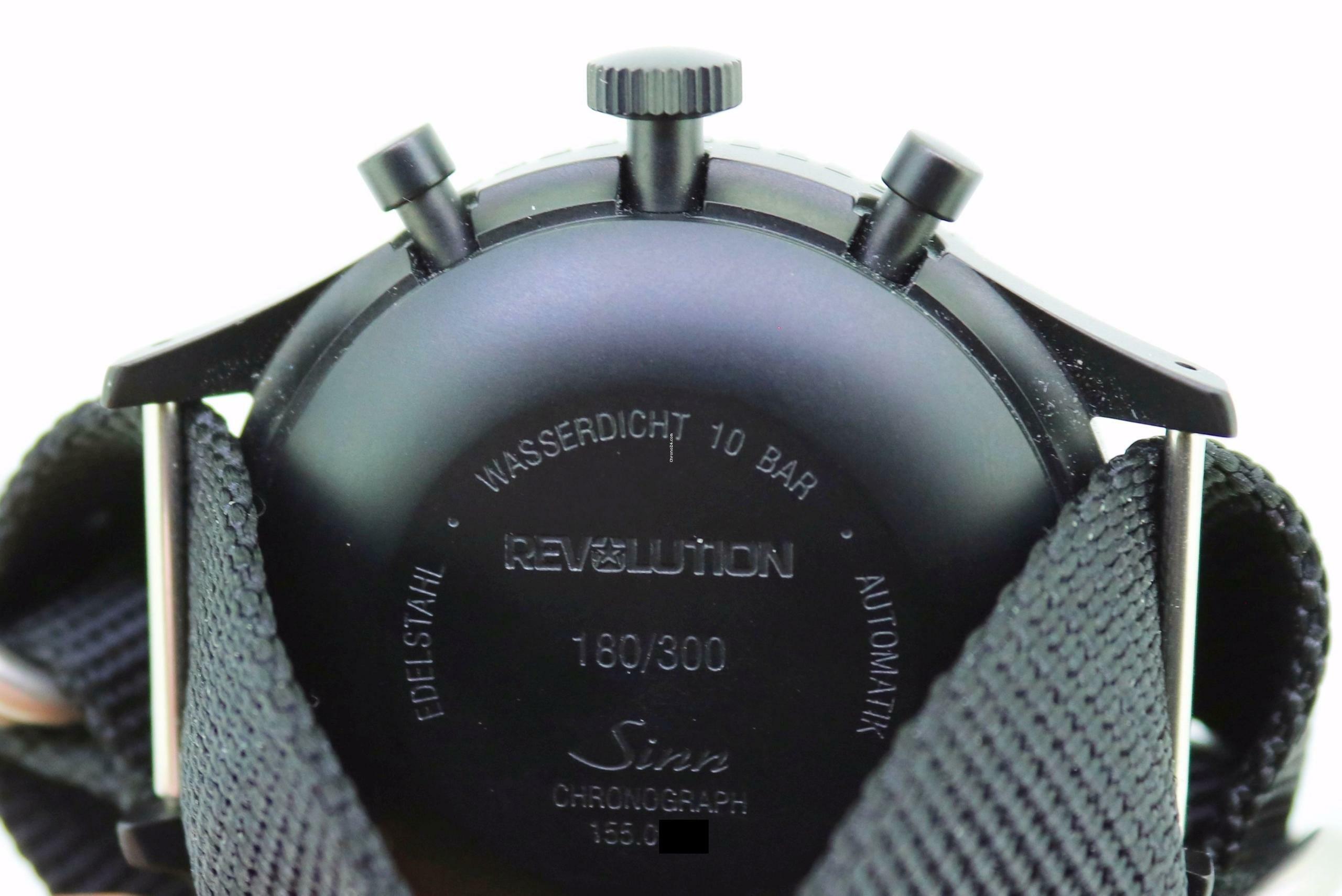 Thumbnail von Sinn 155 S Revolution II Limited Edition Full Set tegimentiert schwarz Hartstoff beschichtet