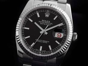 Thumbnail von Rolex Datejust 36 Roulette Ref.116234 2015 Full Set sehr gut Vintage Datejust Roulette Stahl 18kt Weißgold