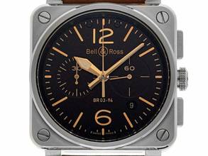 Thumbnail von Bell & Ross BR 03-94 Chronographe Aviation BR 03-94 Golden Heritage Ref.BR0394-ST-G-HE/SCA 2020 Full Set wie Neu Vintage Aviation BR 03-94 Golden Heritage
