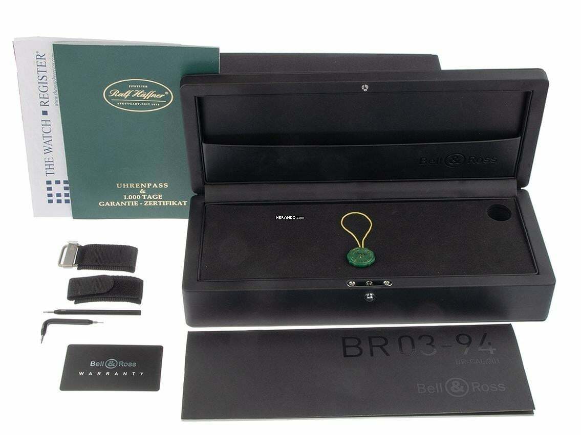 Thumbnail von Bell & Ross BR 03-94 Chronographe Aviation BR 03-94 Golden Heritage Ref.BR0394-ST-G-HE/SCA 2020 Full Set wie Neu Vintage Aviation BR 03-94 Golden Heritage