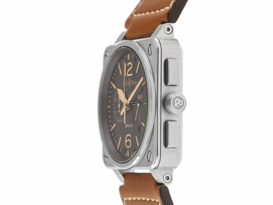 Thumbnail von Bell & Ross BR 03-94 Chronographe Aviation BR 03-94 Golden Heritage Ref.BR0394-ST-G-HE/SCA 2020 Full Set wie Neu Vintage Aviation BR 03-94 Golden Heritage