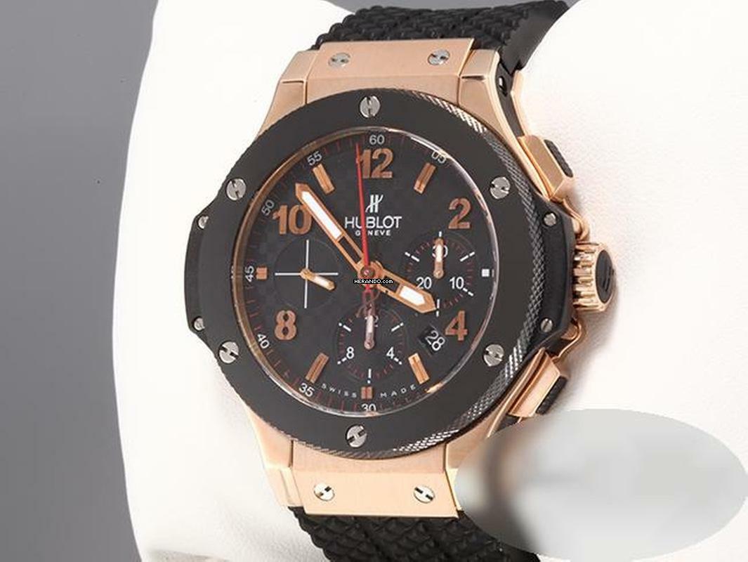 Thumbnail von Hublot Big Bang 44 mm Chronograph 301.pb.131.rx Rosegold 750 Keramik Herren 18kt Rose Gold Black Dial