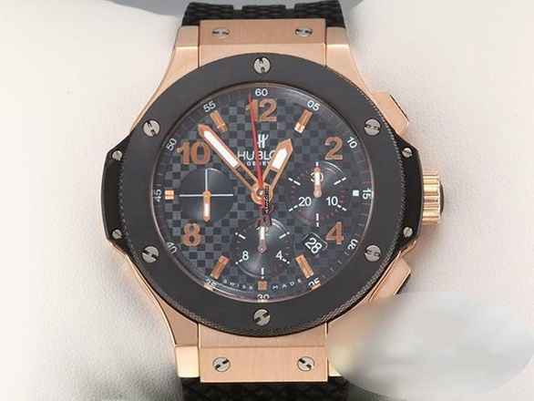  Hublot Big Bang 44 mm Chronograph 301.pb.131.rx Rosegold 750 Keramik Herren 18kt Rose Gold Black Dial 