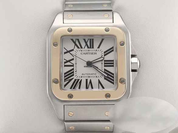  Cartier Santos 100 Xl Edelstahl Gelbgold 750 W200728g 2009 Automatik Stahl Gold Steel 18kt Yellow Gold 