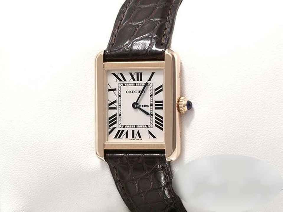  Cartier Tank Solo Edelstahl Rosegold 750 2017 W5200024 Stahl Steel 18kt Rose Gold Damen 