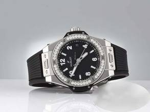 Thumbnail von Hublot Big Bang One Click 39mm 465.sx.1170.rx.1204 Stahl Diamanten Automatik Black Dial