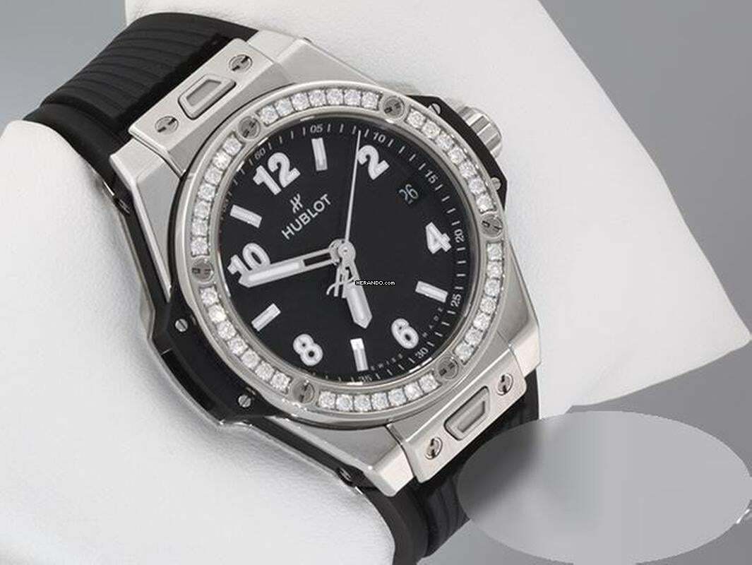 Thumbnail von Hublot Big Bang One Click 39mm 465.sx.1170.rx.1204 Stahl Diamanten Automatik Black Dial
