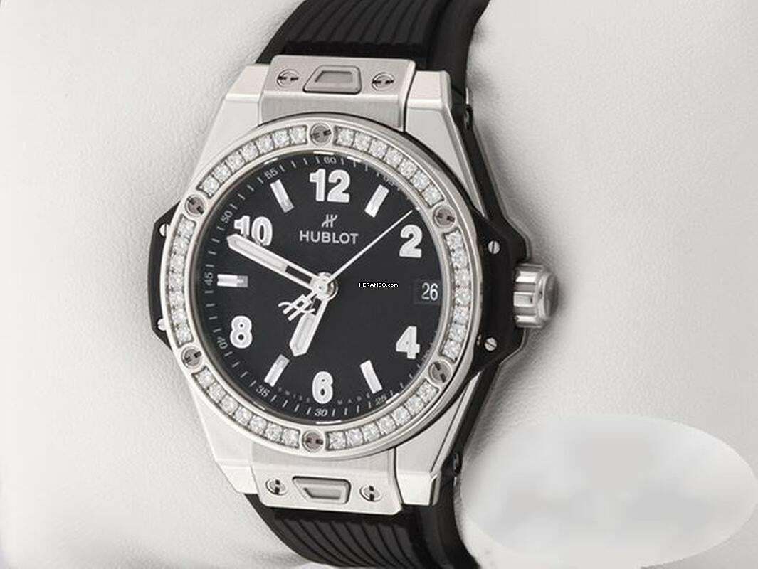Thumbnail von Hublot Big Bang One Click 39mm 465.sx.1170.rx.1204 Stahl Diamanten Automatik Black Dial