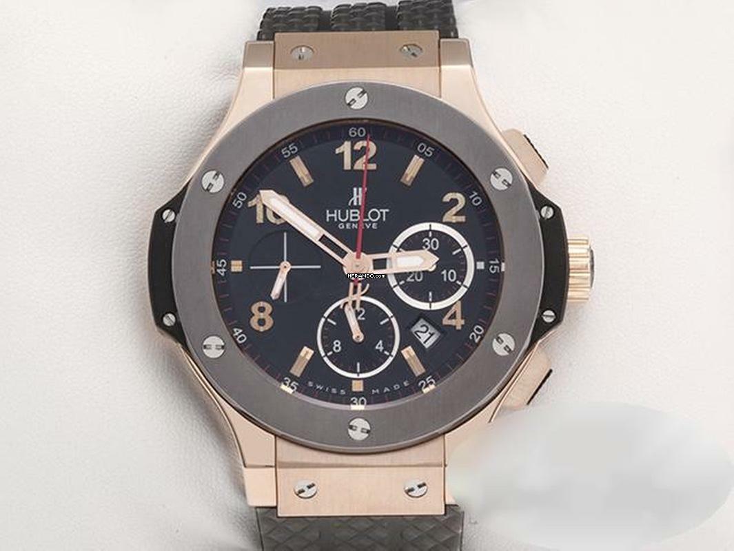  Hublot Big Bang Rosegold 750 Tantal 301.pt.130.rx 2006 Limited Edition Chronograph Automatik 18kt Rose Gold Black Dial 