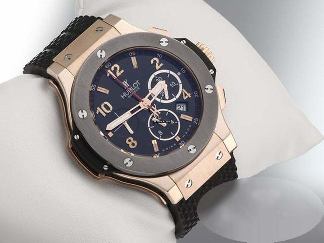 Thumbnail von Hublot Big Bang Rosegold 750 Tantal 301.pt.130.rx 2006 Limited Edition Chronograph Automatik 18kt Rose Gold Black Dial