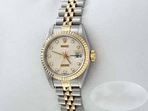 Thumbnail von Rolex Lady-Datejust Stahl Gelbgold 750 1996 Diamanten Automatik Stainless Steel 18kt Yellow Gold Jubilé-band Chronometer Oyster