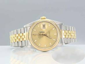 Thumbnail von Rolex Datejust 36 36mm 16233 Edelstahl Gelbgold 750 Automatik Stainless Steel 18kt Yellow Gold Jubilé-band Chronometer Oyster