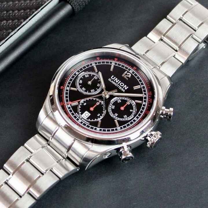  Union Glashütte Belisar Chronograph NEW FULL SET 