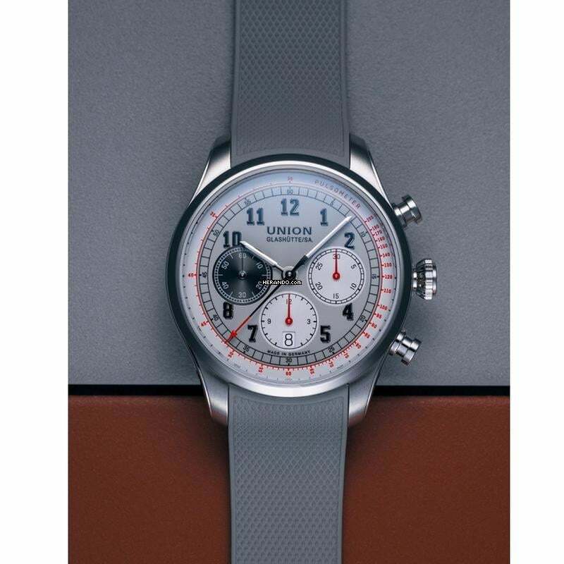  Union Glashütte Belisar Chronograph Mit Kautschukband NEW FULL SET 