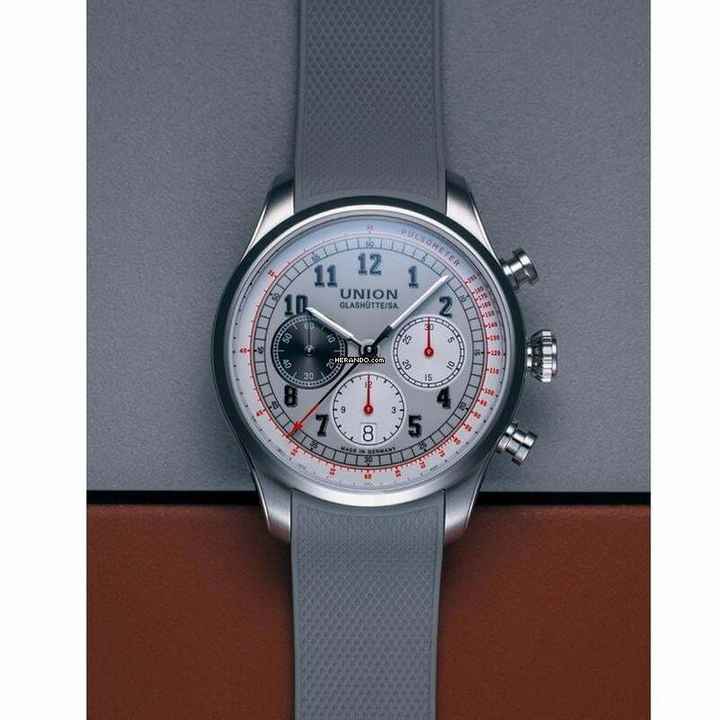 Union Glashütte Belisar Chronograph Mit Kautschukband NEW FULL SET 