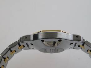 Thumbnail von Cartier Santos Octagon Burgundy Automatik XL 30mm Stahl Gold im Top Zustand langes strammes Band perfektes Burgundy Dial 30 mm