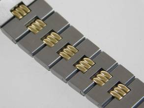 Thumbnail von Cartier Santos Octagon Burgundy Automatik XL 30mm Stahl Gold im Top Zustand langes strammes Band perfektes Burgundy Dial 30 mm