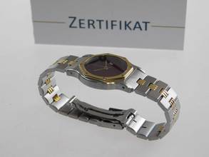 Thumbnail von Cartier Santos Octagon Burgundy Automatik XL 30mm Stahl Gold im Top Zustand langes strammes Band perfektes Burgundy Dial 30 mm