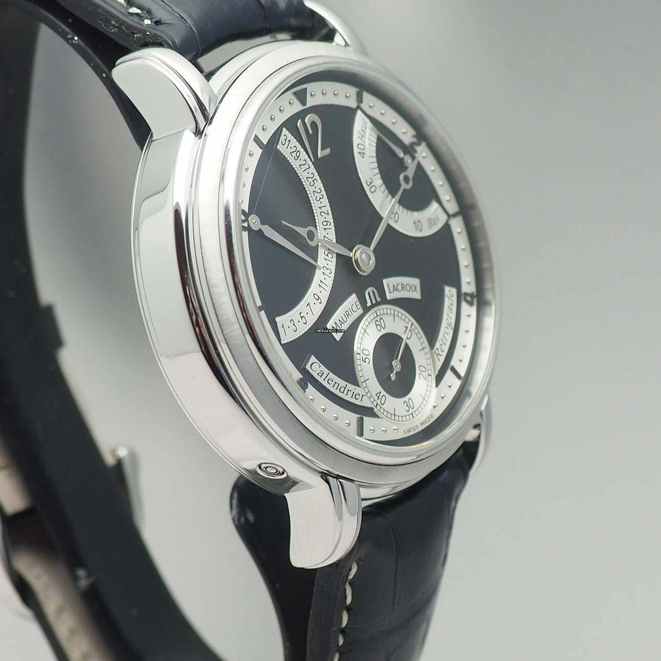 Thumbnail von Maurice Lacroix Masterpiece Calendrier Retrograde MP7068 black dial B+P