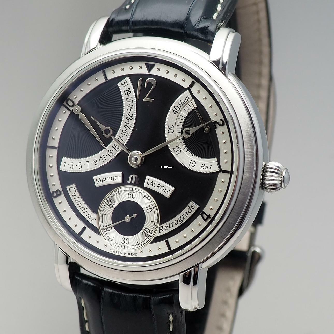 Thumbnail von Maurice Lacroix Masterpiece Calendrier Retrograde MP7068 black dial B+P