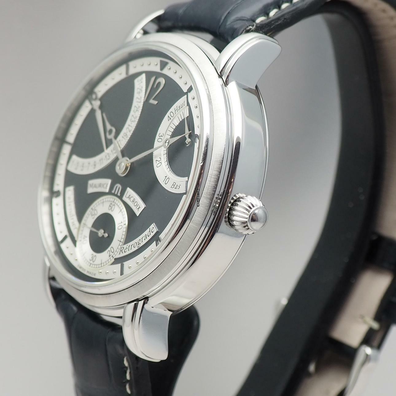 Thumbnail von Maurice Lacroix Masterpiece Calendrier Retrograde MP7068 black dial B+P