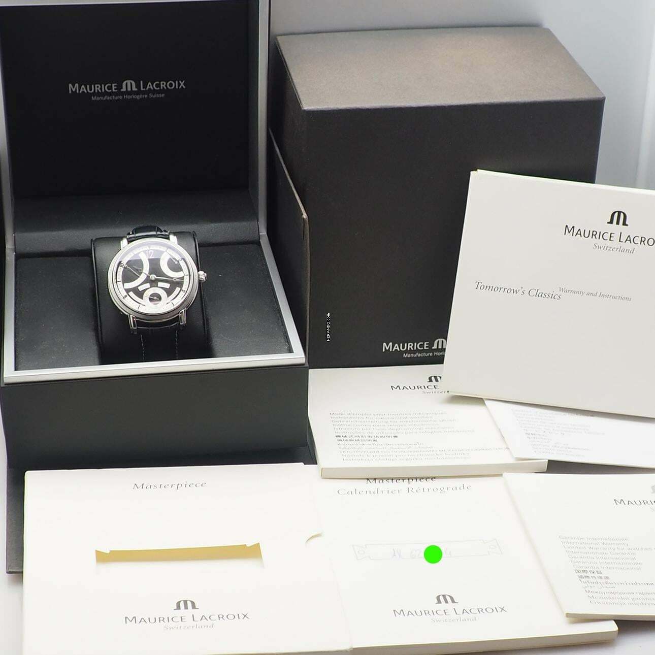 Thumbnail von Maurice Lacroix Masterpiece Calendrier Retrograde MP7068 black dial B+P